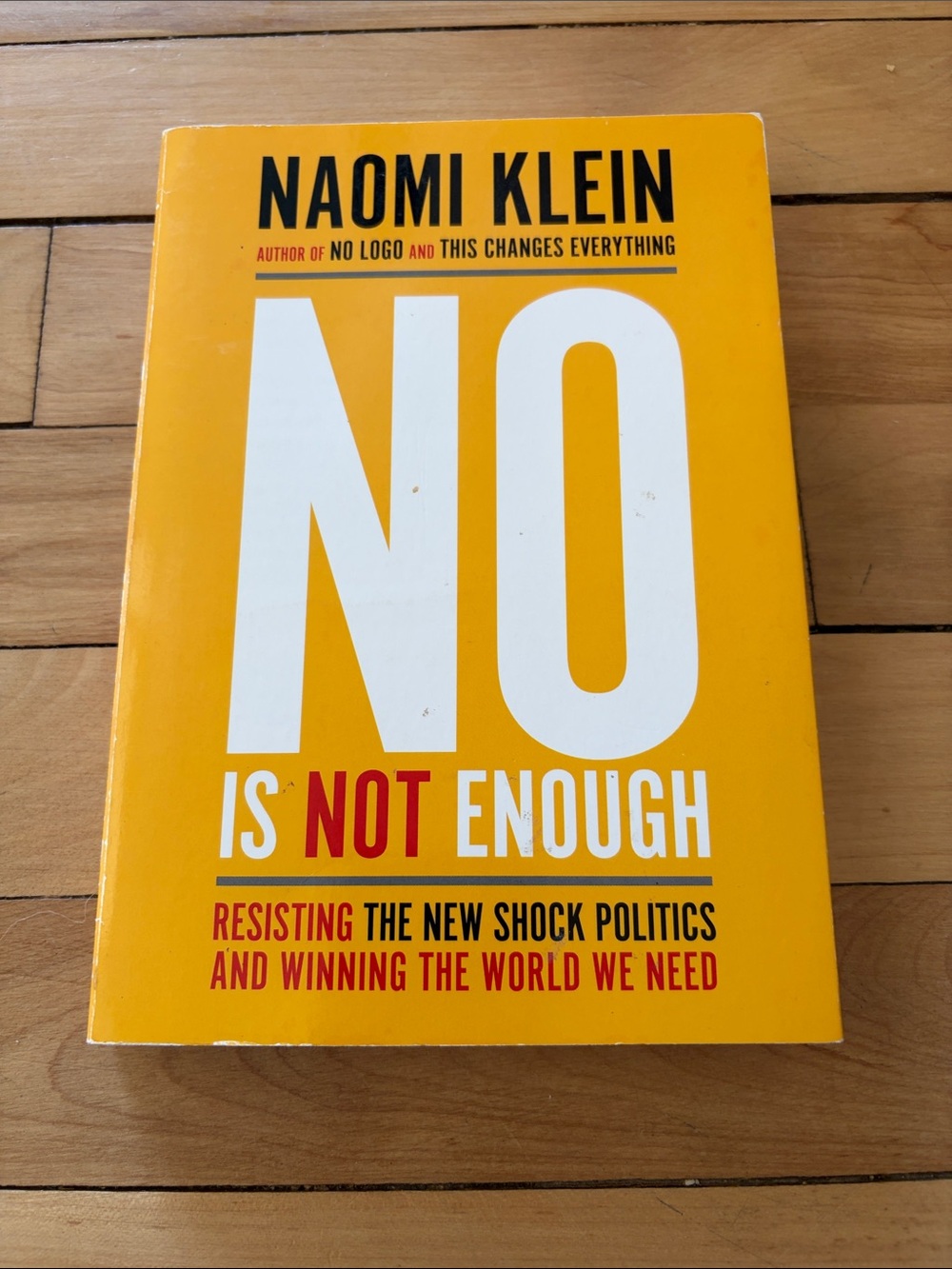 No Is Not Enough Nonfiction Book by Naomi Klein